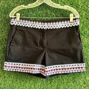 Loft Embroidery Bordered Shorts